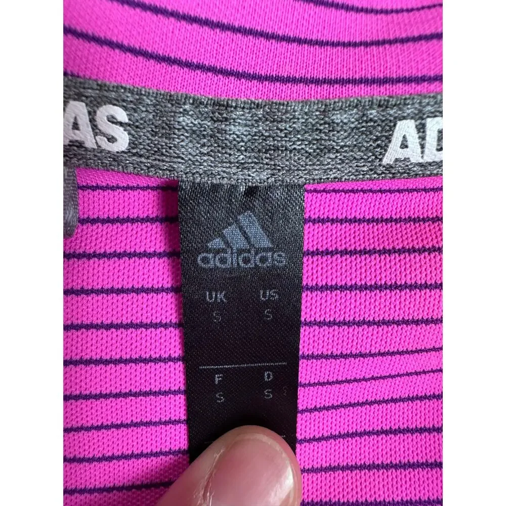 Adidas Mens Bright Pink Polo size Small